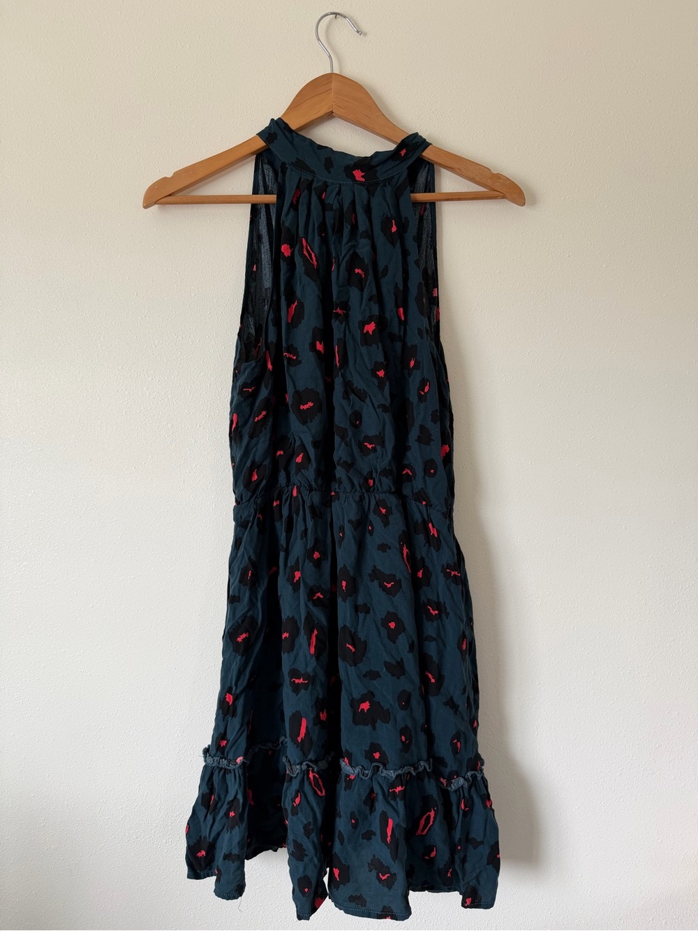 Women’s High Neck Cheetah Dress